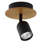 Oprawa sufitowa TOP czarna/drewno TK LIGHTING    