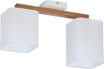 Lampa sufitowa TORA 2 biała/sosna TK LIGHTING     