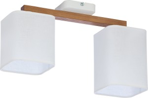 Lampa sufitowa TORA 2 biała/sosna TK LIGHTING     