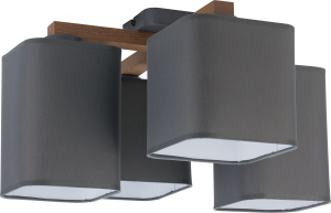 Lampa sufitowa TORA 4 beton/sosna TK LIGHTING    