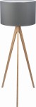 Lampa podłogowa TREVISO szara/sosna TK LIGHTING    