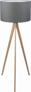 Lampa podłogowa TREVISO szara/sosna TK LIGHTING    