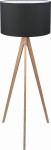 Lampa podłogowa TREVISO czarna/sosna TK LIGHTING     
