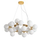 Lampa wisząca MARSIADA złota LUMINA DECO