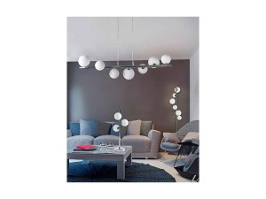 Lampa wisząca SYBILLA 6 FLOOR czarna AZZARDO