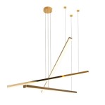 Lampa wisząca TRIO 3 złota DIMM MAXLIGHT