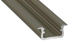 Profil aluminiowy do TAŚM LED typ B inox 2m Lumines