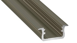 Profil aluminiowy do TAŚM LED typ B inox 2m Lumines