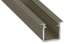 Profil aluminiowy do TAŚM LED typ G inox 1m Lumines