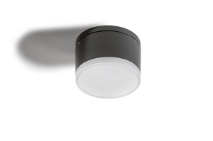 Plafon sufitowy APULIA R IP54 czarna AZZARDO                