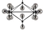 Lampa wisząca PLANETARIO 15 czarna KING HOME