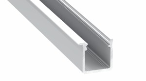 Profil aluminiowy do TAŚM LED typ J srebrny 3m Lumines