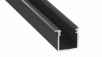 Profil aluminiowy do TAŚM LED typ J czarny 2m Lumines
