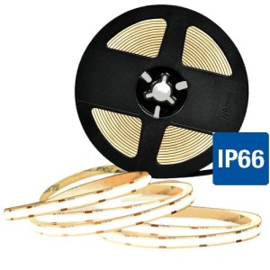 Taśma PRO 1600 COB 8W 6000K  IP66 24V Linia światła