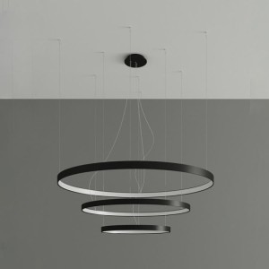 Lampa wisząca RIO 3 3000K czarna THORO