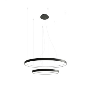 Lampa wisząca RIO 2 4000K czarna THORO