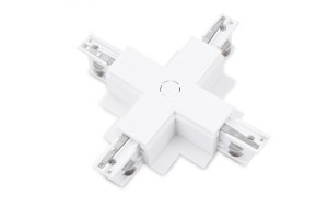 Złącze X do szyny montażowej GIPS białe AZZARDO