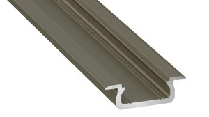 Profil aluminiowy do TAŚM LED typ Z inox 3m Lumines