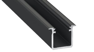 Profil aluminiowy do TAŚM LED typ G czarny 3m Lumines