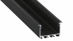 Profil do TAŚM LED typ INSO czarny 1m LUMINES