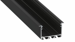 Profil do TAŚM LED typ INSO czarny 1m LUMINES