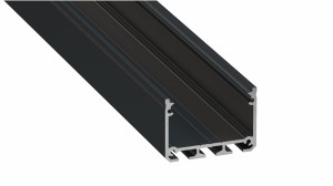 Profil do TAŚM LED typ ILEDO czarny 1m LUMINES