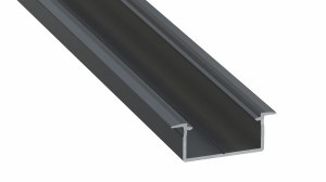 Profil do TAŚM LED typ GEMI czarny 2m LUMINES