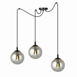 Lampa sufitowa GIGI 3 czarna-grafit EMIBIG