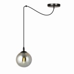 Lampa sufitowa GIGI 1 czarna-grafit EMIBIG
