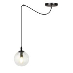 Lampa sufitowa GIGI 1 czarna-transp. EMIBIG