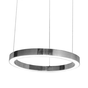 Lampa wisząca RING 100 srebrna KING HOME