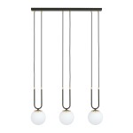 Lampa wisząca GLAM 3 czarna EMIBIG