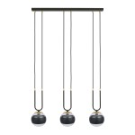 Lampa wisząca GLAM 3 czarna EMIBIG