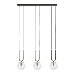 Lampa wisząca GLAM 3 czarna EMIBIG