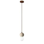 Lampa wisząca BILO 1xG9 drewno YASKR