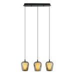 Lampa wisząca KESO 3x5W czarna YASKR