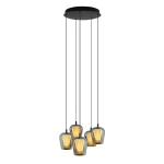 Lampa wisząca KESO 5x5W czarna YASKR