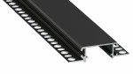Profil do TAŚM LED typ ZATI do PŁYT GK czarny 3m LUMINES