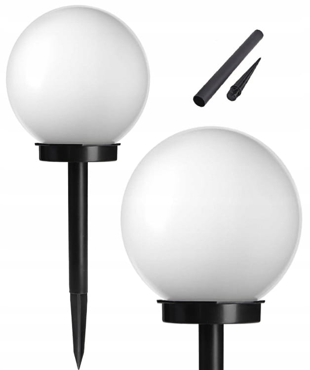 Lampa Solarna Ogrodowa Kula Biała Wbijana 10CM.jpg