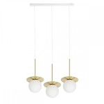 Lampa wisząca 3L BORRA mosiądz UMMO