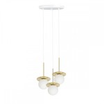 Lampa wisząca 3P BORRA mosiądz UMMO