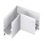 Łącznik natynkowy kątowy horyzontalny GENESIS typ L biały