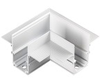Łącznik podtynkowy kątowy horyzontalny GENESIS GIPS2 biały