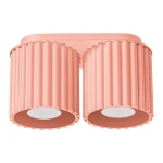 Plafon AURA 2 brzoskwiniowy GU10 SOLLUX