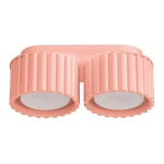 Plafon AURA 2 brzoskwiniowy Gx53 SOLLUX