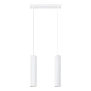 Lampa wisząca KARBON 2 biały SOLLUX