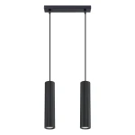 Lampa wisząca KARBON 2 czarny SOLLUX