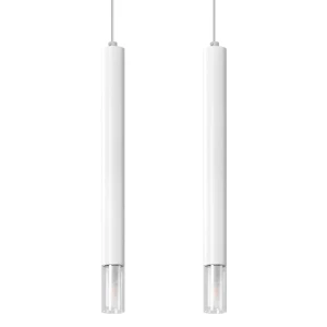Lampa wisząca WEZYR 2 biała SOLLUX
