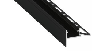 Profil do TAŚM LED typ MITO do łazienki czarny 1m