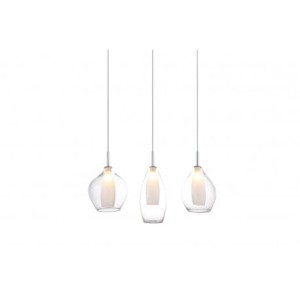 Lampa wisząca AMBER MILANO 3 clear AZZARDO
